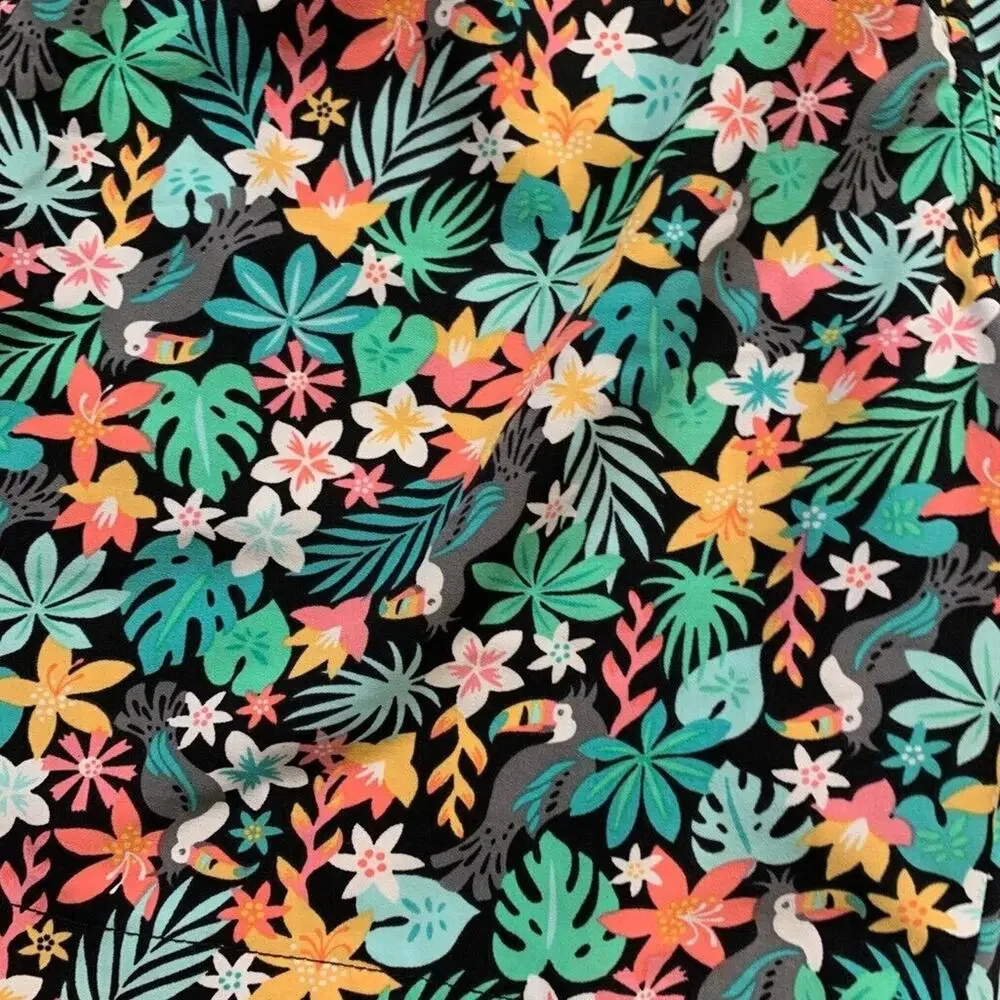 Chubbies Shorts Mens S Small Black Floral Bloomerangs Lined Beach‎ Swim Trunks